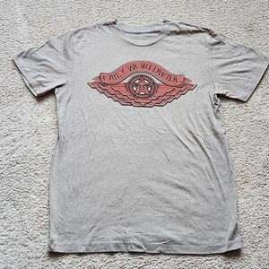 Obey Graphic Crew Neck Tee, men's size large